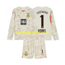 Borussia Dortmund Gregor Kobel 1 Doelman Kind Thuis Tenue 2024-25 L/S